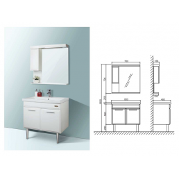 Mobilier de baie Lesso LG2511