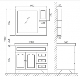 Mobilier de baie LG2515