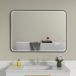 Oglinda de baie led si dezaburire reversibila 60x80